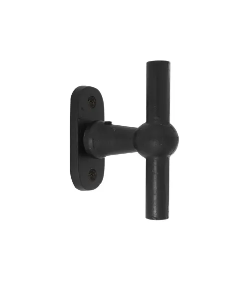Chrome vertical door handle in BECDF iron - designer handle