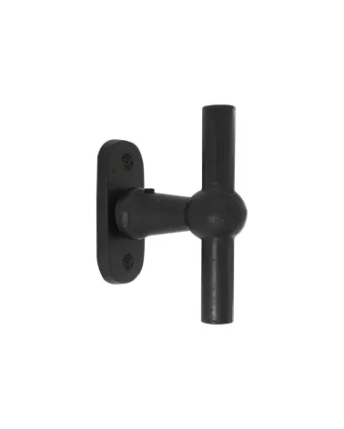 Chrome vertical door handle in BECDF iron - designer handle