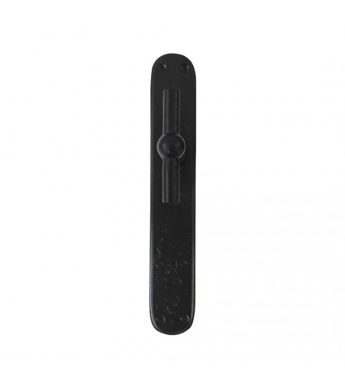Vertical rust door handle on iron plate BECDF - designer handle