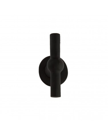 Black vertical iron door handle BECDF - designer handle