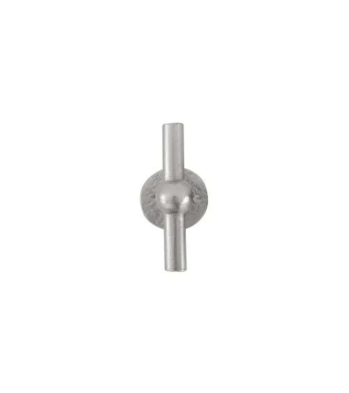 Chrome vertical iron door handle BECDF - designer handle