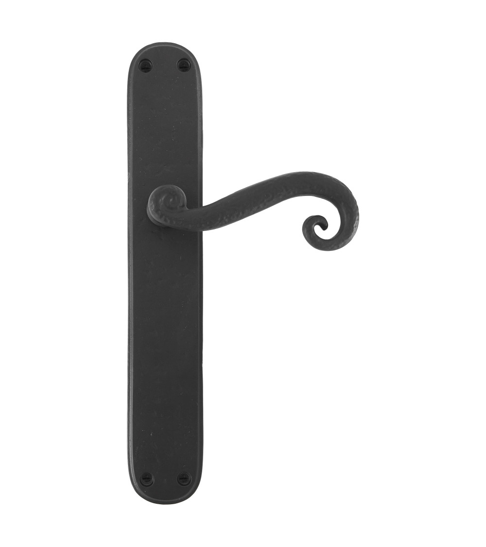 Black door handle in iron 271 - designer ironmongery