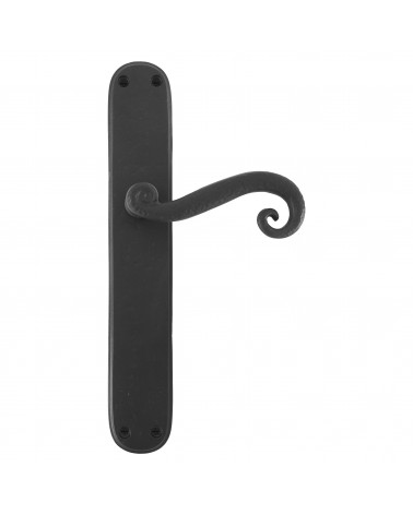 Black door handle in iron 271 - designer ironmongery