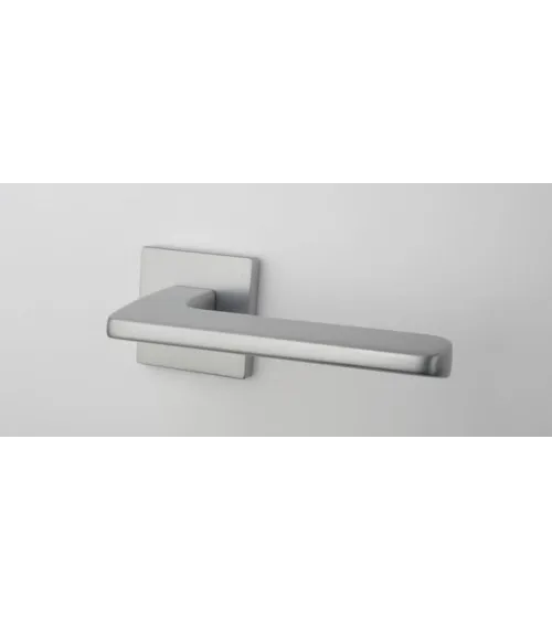 Satin chrome YUKA door handle designer hardware