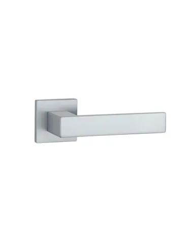 Satin chrome PINA door handle design handle