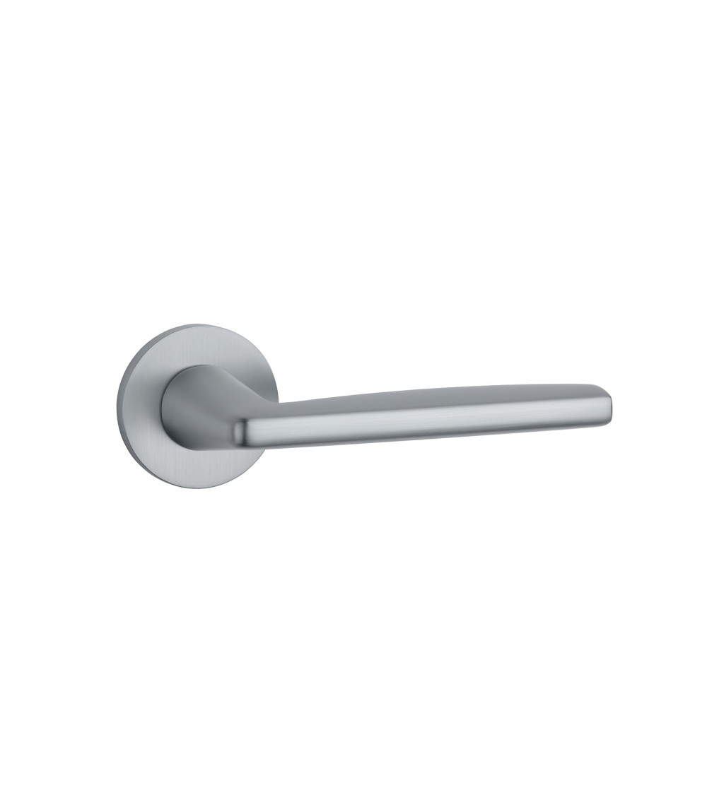 Satin chrome door handle LUNA designer handle