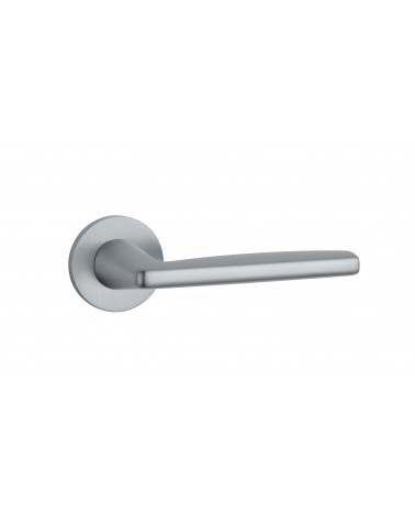 Satin chrome door handle LUNA designer handle