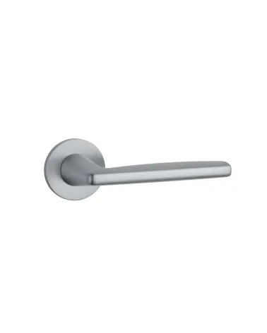 Satin chrome door handle LUNA designer handle