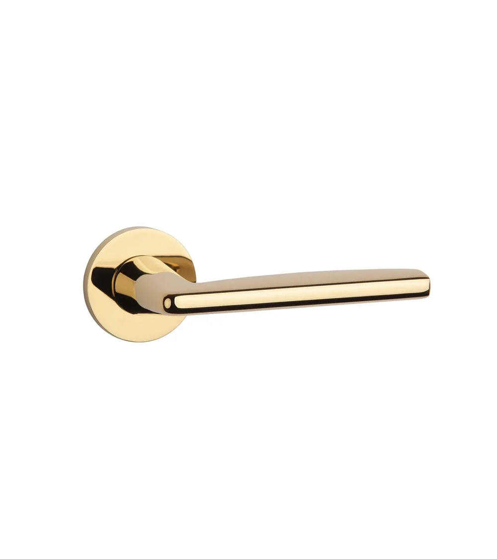 LUNA polished gold door handle handle design