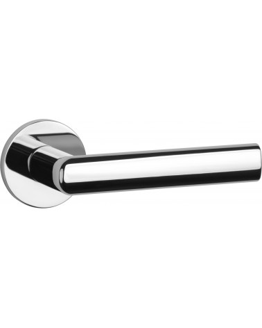 Polished chrome door handle SILENA designer ironmongery