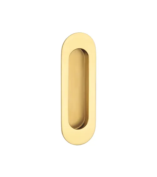 Polished gold sliding door handle STERK 1717 designer handle