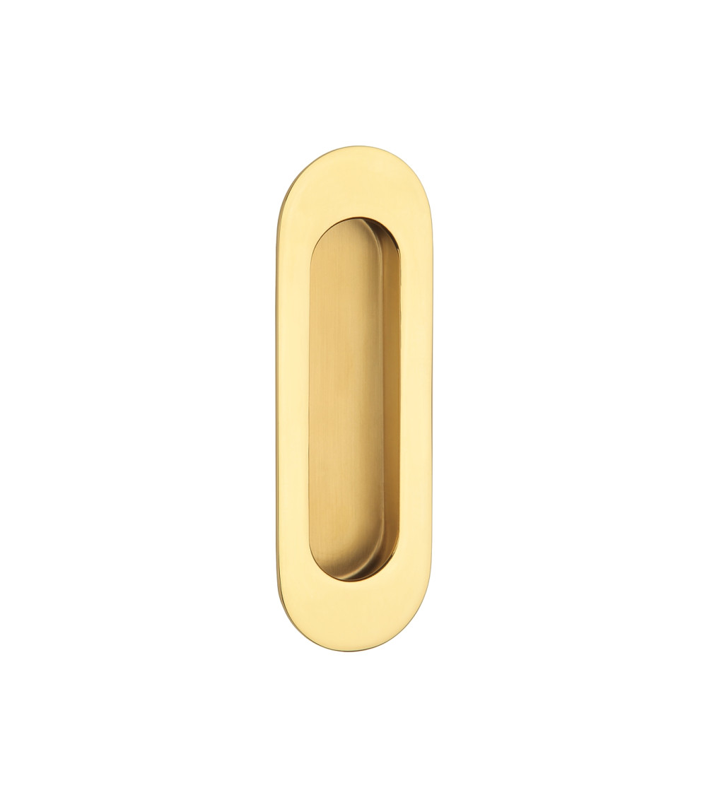 Polished gold sliding door handle STERK 1717 designer handle