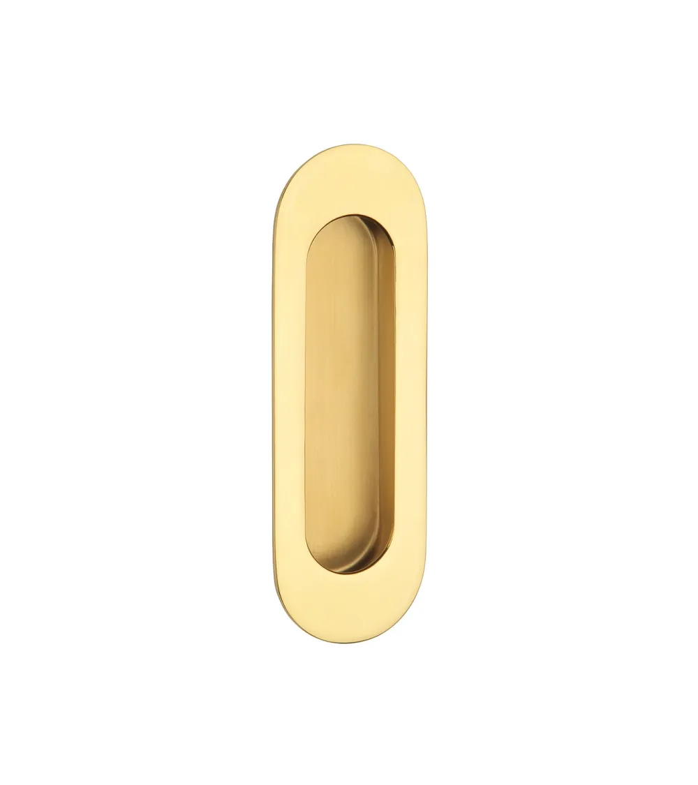 Polished gold sliding door handle STERK 1717 designer handle
