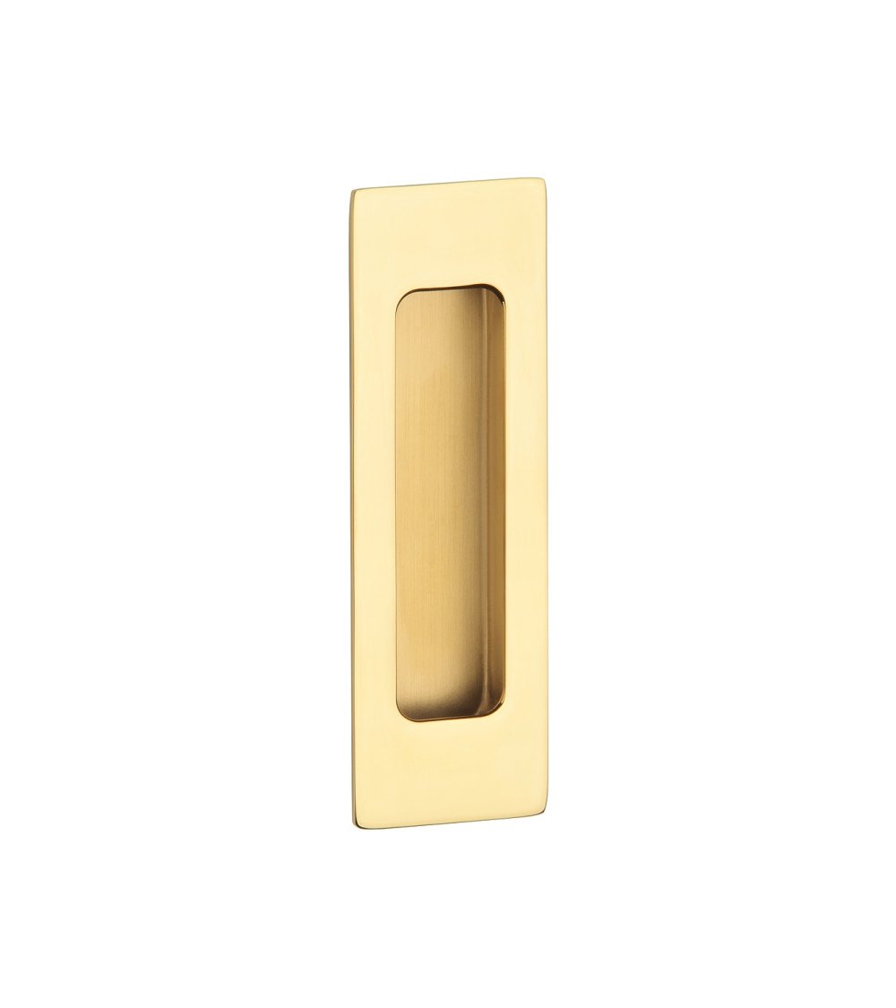 Polished brass sliding door handle STERK 1716 designer handle
