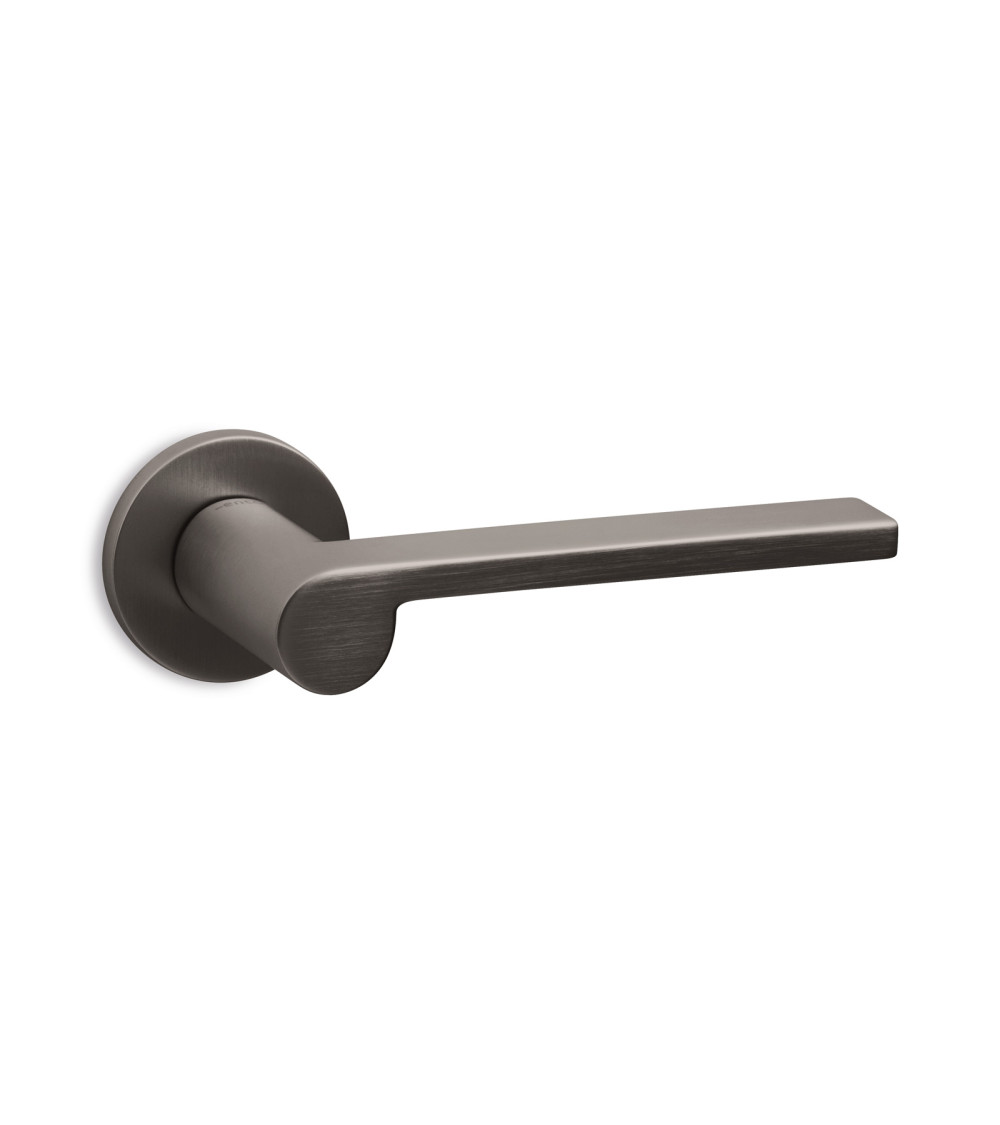 Graphite door handle Ento Lev designer ironmongery