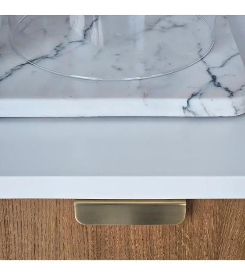 EDIT EDGE matt gold furniture handle designer handle