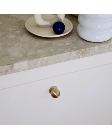 Brass Ball furniture knob designer handle mounted on furniture