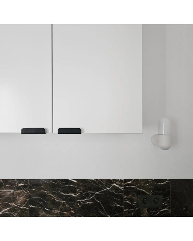 Black EDIT furniture handle designer handle installed on furniture
