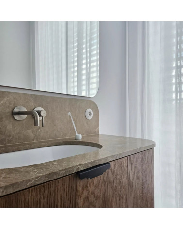 Brass KARLA BLACK furniture handle designer handle zoomed view