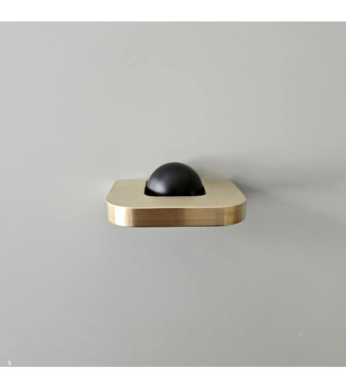 Polished gold furniture handle ISA XS designer handle