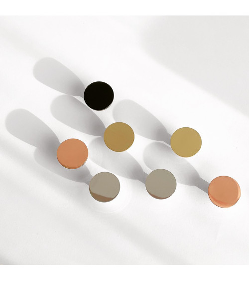 Polished chrome LUNA M furniture knob, design handle