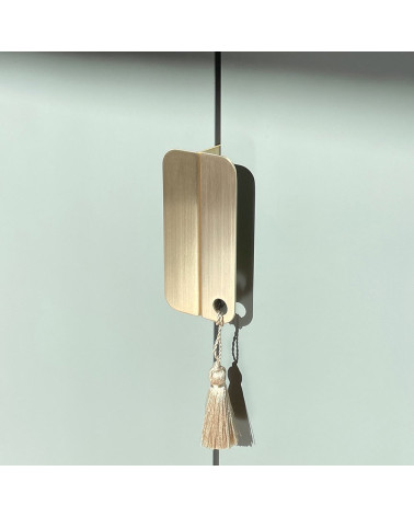 EDIT EDGE brass furniture handle design tilted view