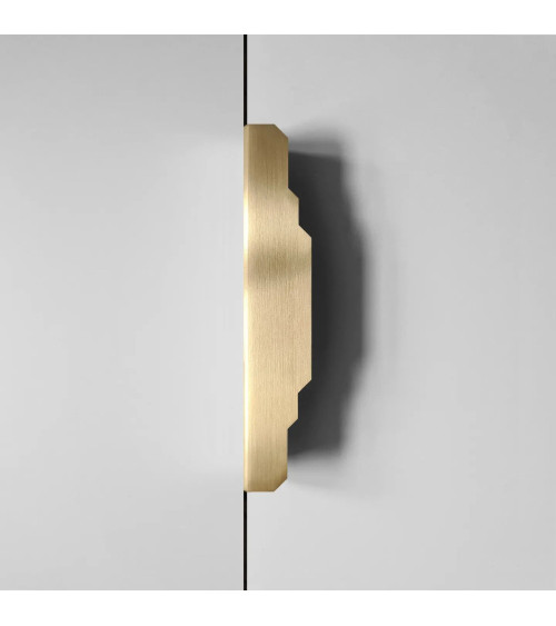 Karla Edge brushed brass furniture handle bedroom handle