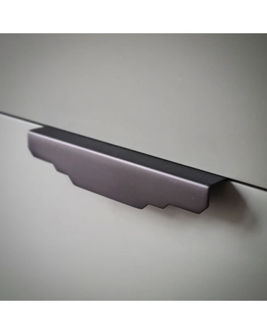 KARLA BLACK brass furniture handle design slightly tilted top view