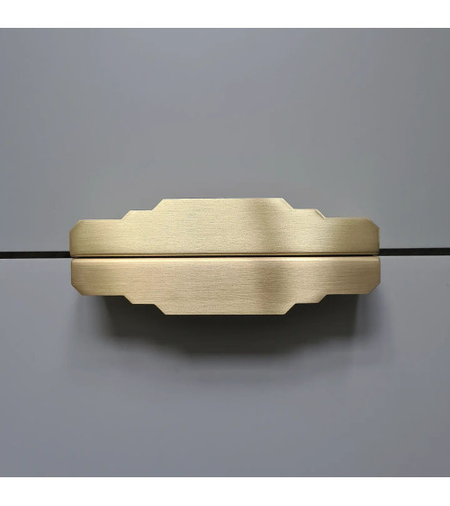 Karla Edge brushed brass furniture handle bedroom handle