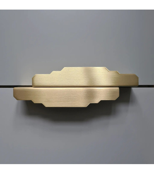 Karla Edge brushed brass furniture handle bedroom handle