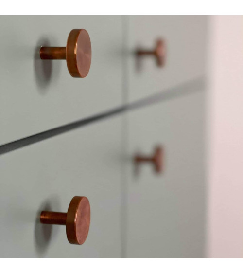 Brass NENA M furniture knob, design handle