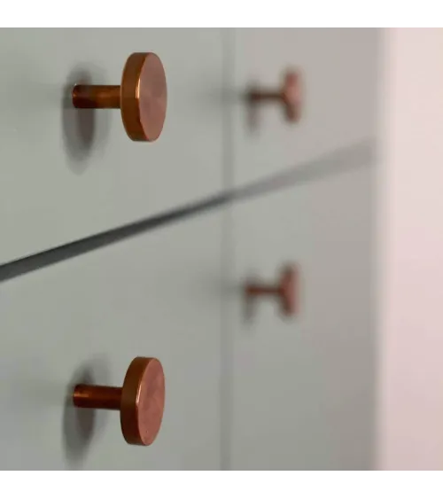 Brass NENA M furniture knob, design handle