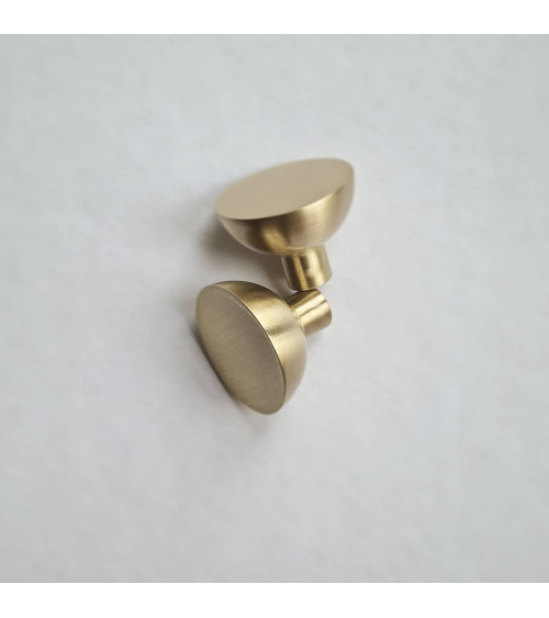 Matt gold LUNA M furniture knob, design handle
