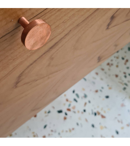 Brass NENA M furniture knob, design handle