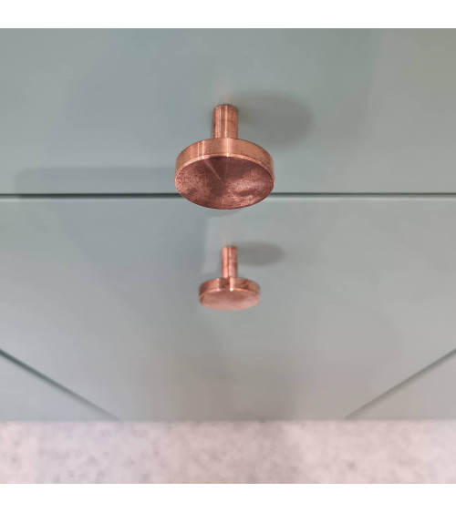 Brass NENA M furniture knob, design handle