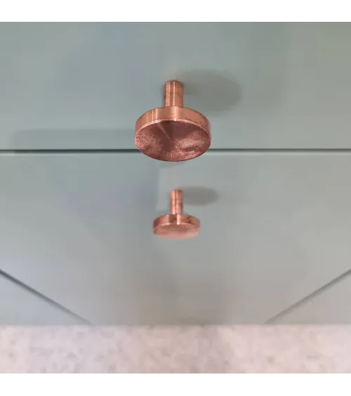 Brass NENA M furniture knob, design handle