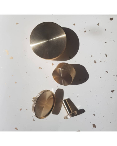 Brass VERA furniture knob designer handle with mounting screw