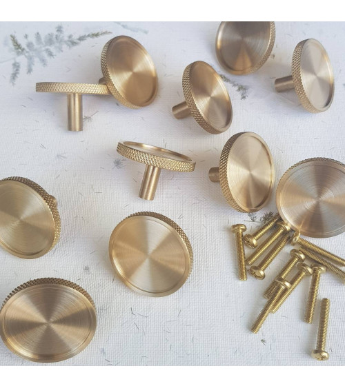 VERA S brass furniture knob designer handle
