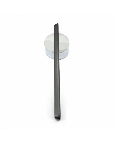 JUMELLE zamak door handle design handle front view on white background