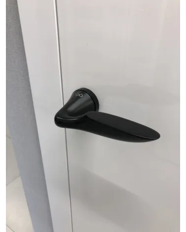 DOUCE zamak door handle design handle front view mounted on a door