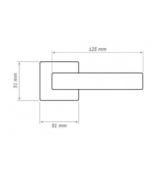 DIUNA aluminium door handle design handle