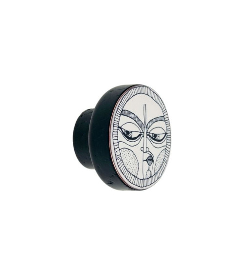 FACES Black & White Furniture Knob