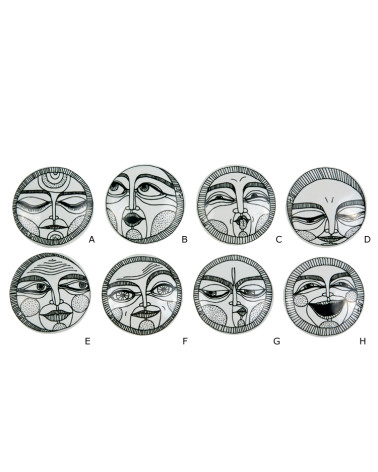 FACES Black & White Furniture Knob