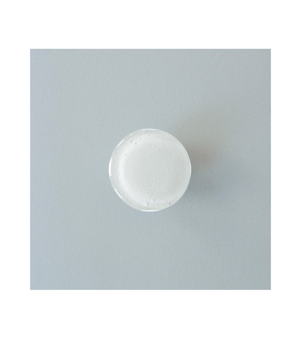 White Glass Furniture Knob