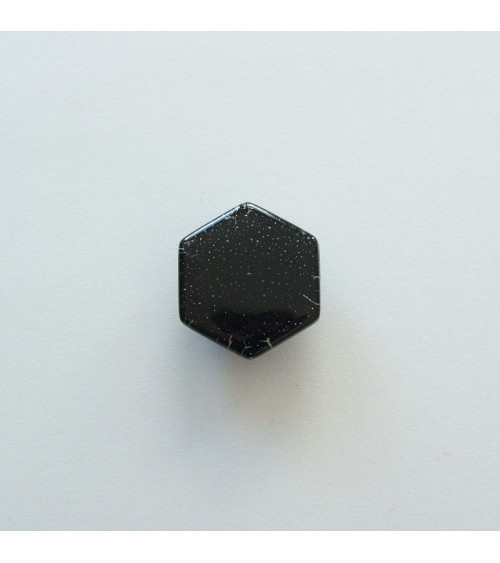 Black glass furniture knob