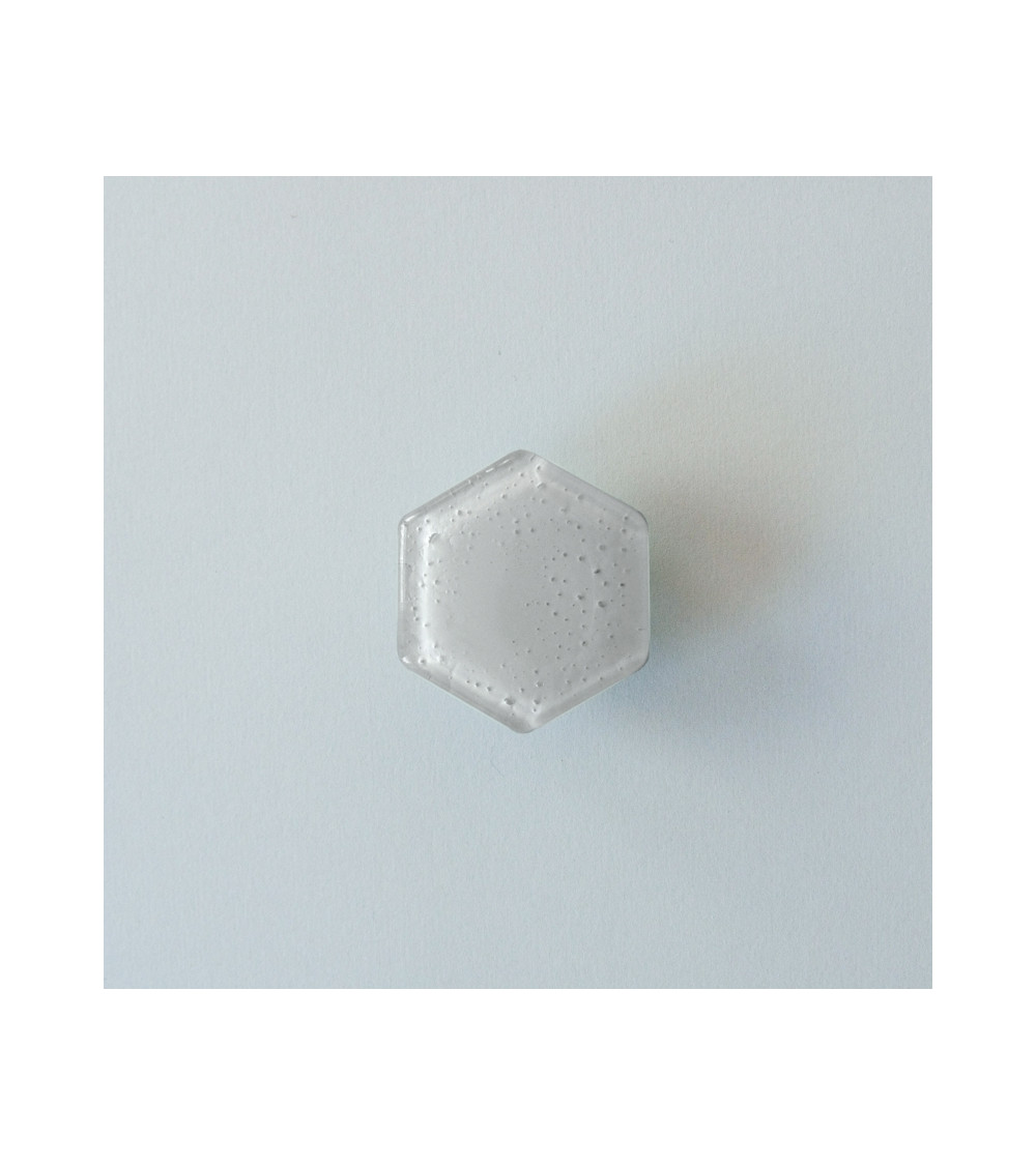 Grey glass furniture knob