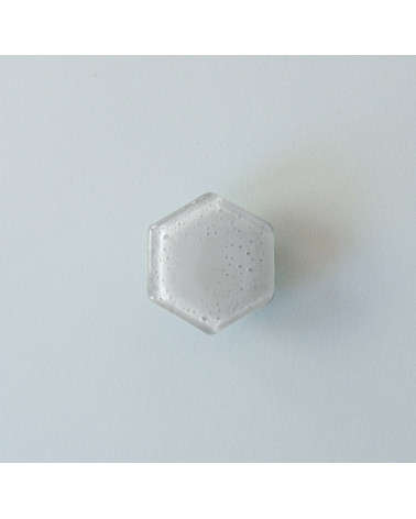 Grey glass furniture knob