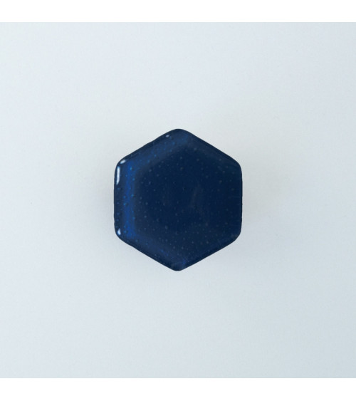 Midnight blue glass furniture knob