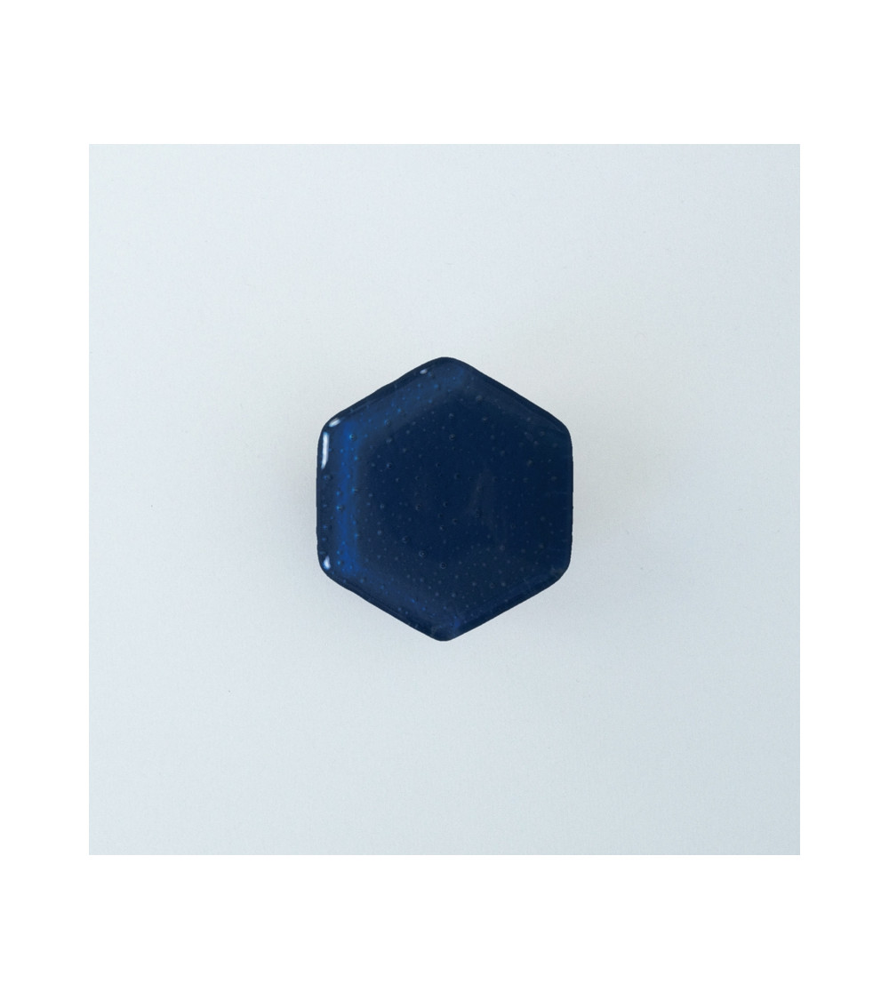Midnight blue glass furniture knob
