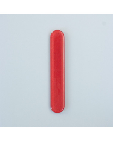 Red glass furniture knob